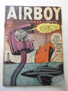 Airboy Comics #48 (1948) GD- Condition moisture damage, mold, rust on staples