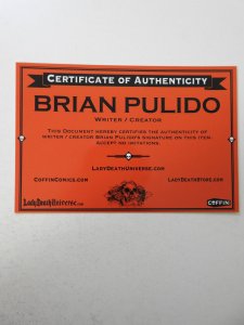 Lady Death: Pin Ups Holidaze Edition (2014) NM Condition! Signed W/ COA!