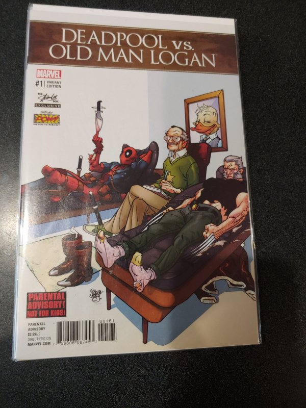 DEADPOOL vs OLD MAN LOGAN #1 STAN LEE BOX VARIANT