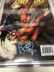 New Avengers (2005) # 4 (CGC 9.8 SS)  Signed Michael Bendis • Marvel Comics •