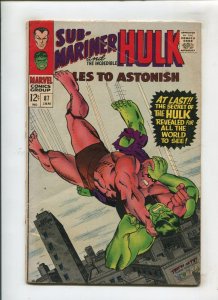 TALES TO ASTONISH #87 (4.5) MOMENT OF TRUTH!! 1966