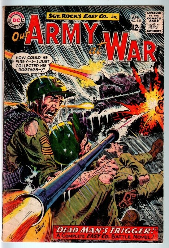 OUR Army at WAR #141 1964-Dc WAR Comic-Sgt. Rock-Vg/FN VG/FN | Comic Books  - Silver Age, DC Comics, Bob Hope, War / HipComic