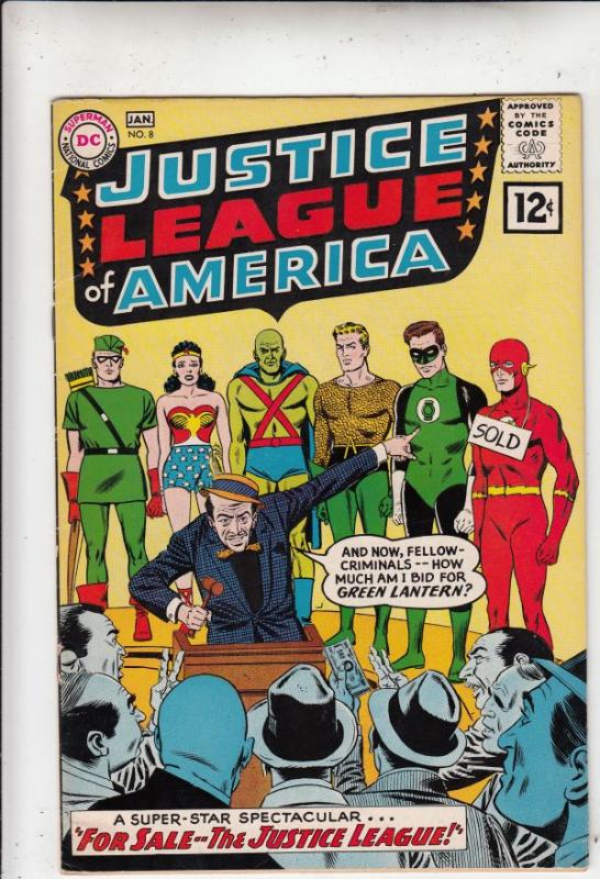 Justice League of America #8 (Jan-62) FN/VF- Mid-High-Grade Justice League of...