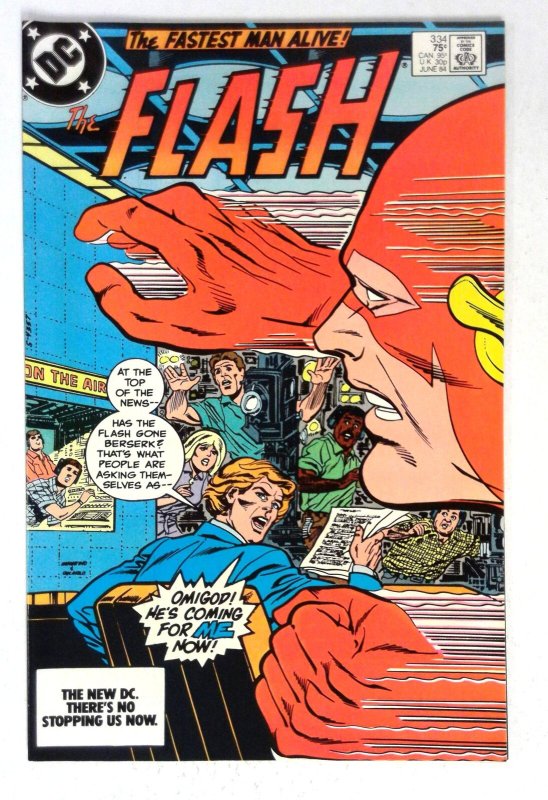Flash #334 Jay Garrick News Story DC (1984) NM-