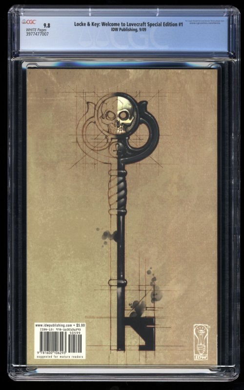 Locke & Key: Welcome to Lovecraft Special Edition #1 CGC NM/M 9.8 White Pages