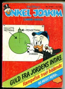 Onkel Joakim #8 1981-Disney-Danish-Uncle Scrooge-Carl Barks-Mickey Mouse-G/VG