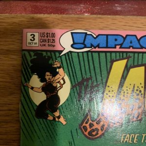 The Jaguar Face To Face Maxx-13 Williams Marzan No 3 Impact Comics - Oct 1991 