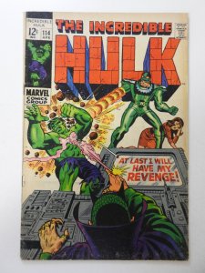 Incredible Hulk #114 VG Condition moisture stain