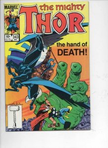 THOR #343 VF/NM God of Thunder Simonson 1966 1984, more Thor in store, Marvel