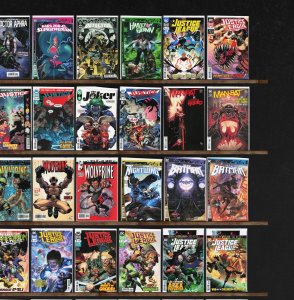 Huge Lot 150+ Comics with Justice League, Wolverine, Man Bat, Star Wars & More!