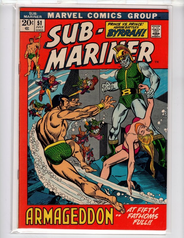 Sub-Mariner #51 (1972)  Great Copy! / BC-CR400-NSC•NCA12