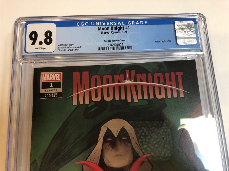 Moon Knight (2021) # 1 (CGC 9.8 WP) | Torque Variant Cover ! Census=28