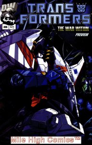TRANSFORMERS: WAR WITHIN (2002 Series) #1 PREVIEW Very Good Comics Book 