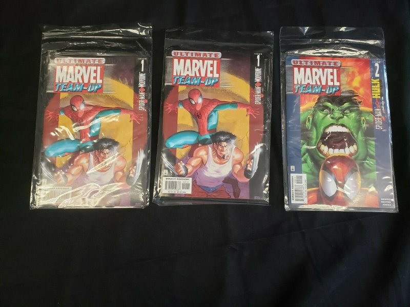 SPIDER-MAN 5PC (VF) ULTIMATE MARVEL TEAM-UP, WOLVERINE, HULK, DESTINATIONS 2001