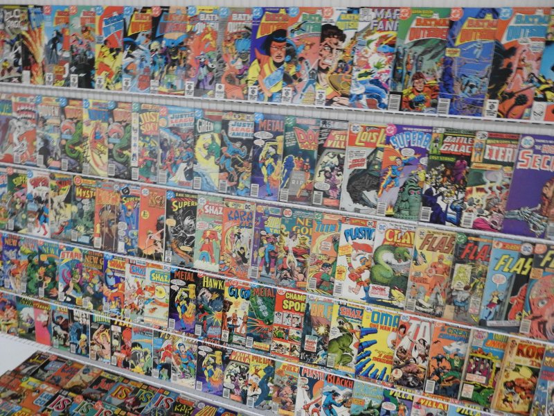 Huge Lot 180+ Comics W/ Flash, War, Batman, Superman+ Avg VG- Condition!!