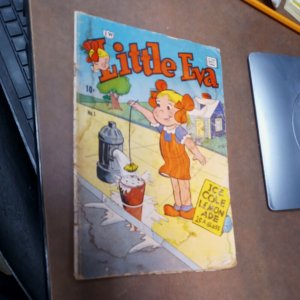 LITTLE EVA  #1 1958 I W COMIC LEMONADE COVER Golden Age Cartoon Reprints kids