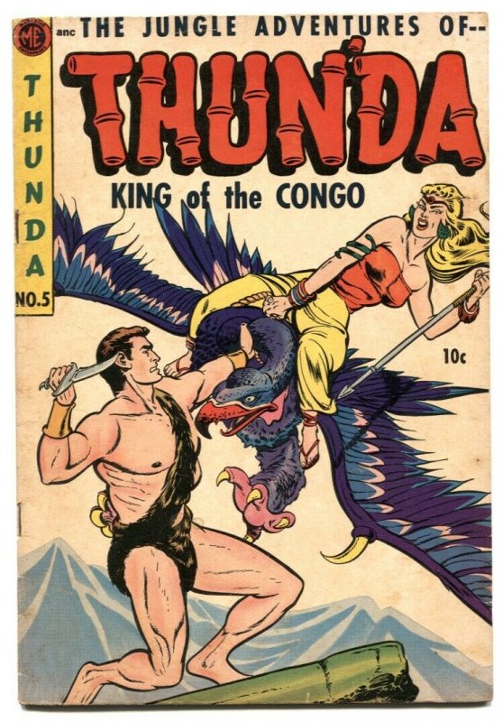Thunda #5 1943- Golden Age jungle comic VG+