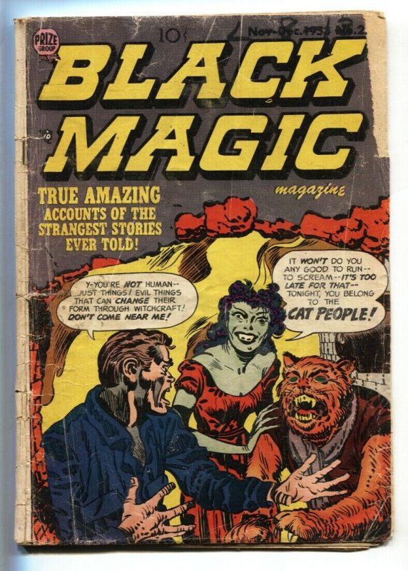 Black Magic #27-1954- STEVE DITKO-Cat People- Simon & Kirby pre-code horror