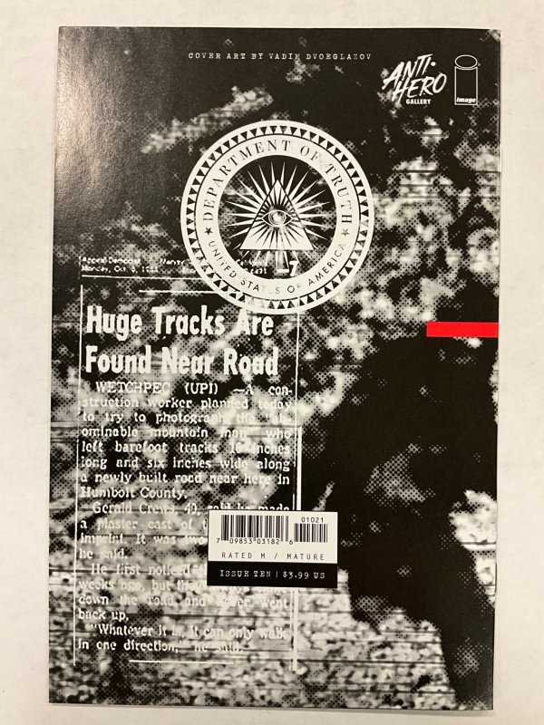 The Department of Truth #10 Cover VV (2021)