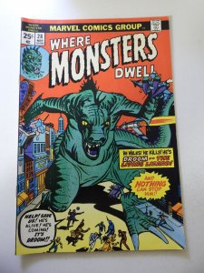 Where Monsters Dwell #28 (1974) VF- Condition MJ insert intact