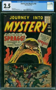 Journey into Mystery #68 (1961) CGC 2.5 PRE-HERO MARVEL CLASSIC !!!