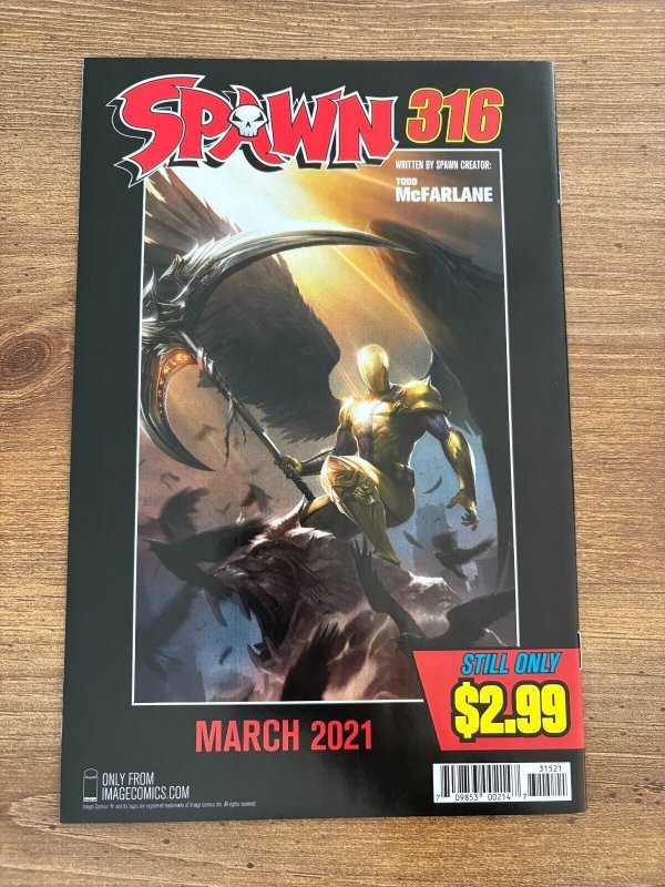 Spawn # 315 NM 1st Print Variant Cover Image Comic Book Todd McFarlane 8 J288