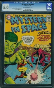 Mystery in Space #93 (1964) CGC 5.0 VGF