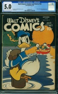 Walt Disney's Comics & Stories #36 (1943) CGC 5.0 VGF