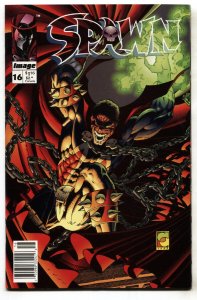 SPAWN #16--1994--Image--NEWSSTAND--comic book--VF/NM