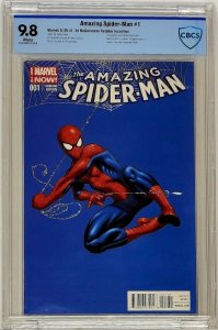 Amazing Spider-Man #1 2014 CBCS 9.8 RI 1:75 McGuinness Variant 1st Cindy Moon