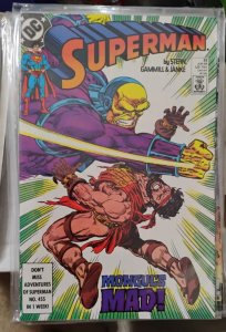 SUPERMAN # 32 1989  DC comics superman in exile MONGUL