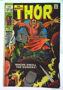 Thor (1966 series)  #163, Fine+ (Actual scan)
