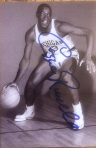 Cazzie Russell-signed 4X6-Mi, nicks, warriors