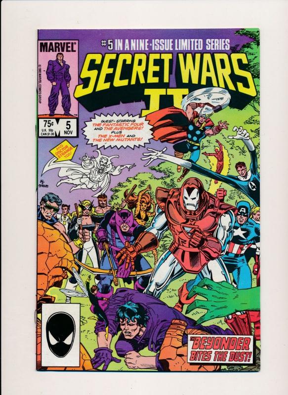 MARVEL COMICS SECRET WARS II LOT #1-#5, #7-#8  F/VF (HX646)