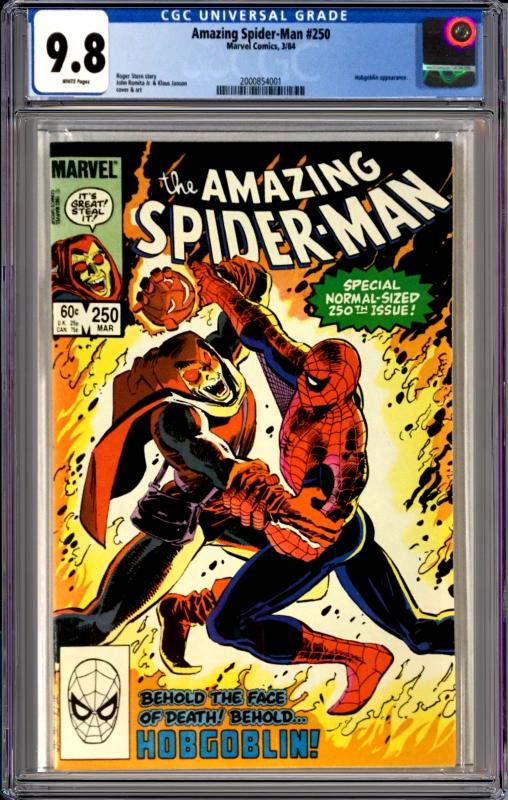 Amazing Spider-man 250 Cgc 9.8 White Pages