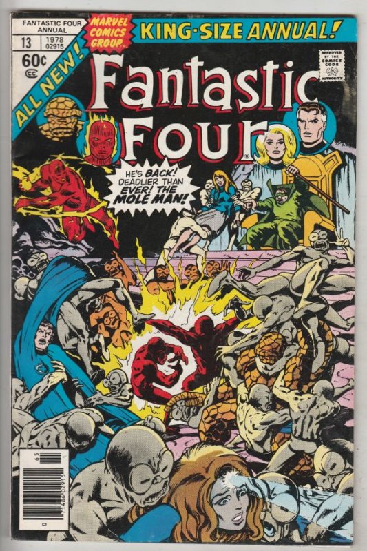 Fantastic Four King-Size Special #13 (Jan-78) VF High-Grade Fantastic Four, M...