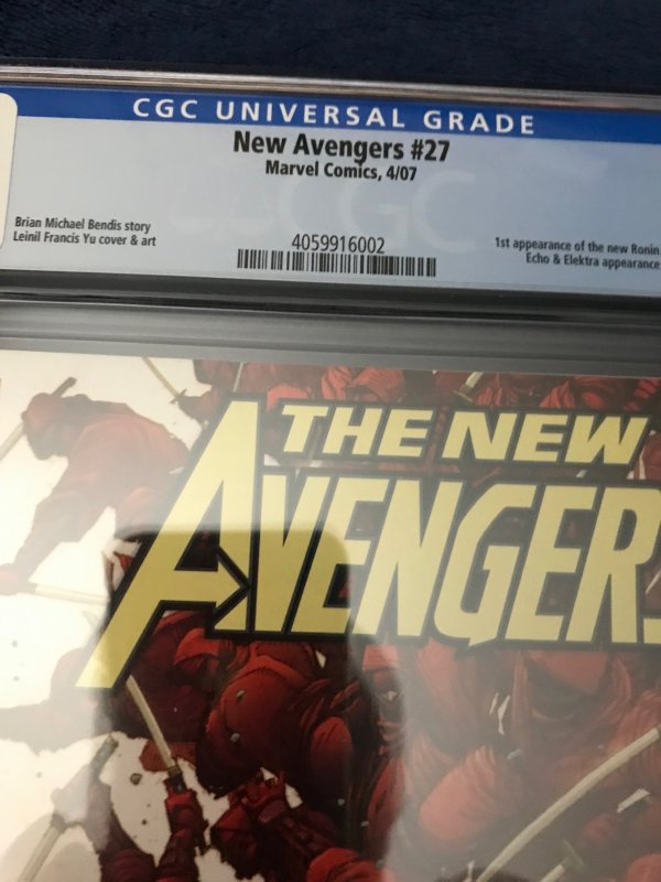 Marvel Comics New Avengers #27 (2007) CGC 9.2 1st App New Ronin