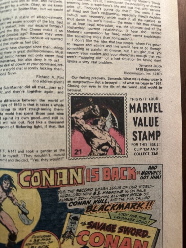 Fantastic Four #151 FN (Marvel 1974) MVS Intact