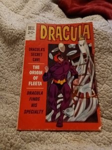 DRACULA 8 Dell Comics 1973 Vampire Superhero Adventure Final Issue