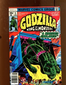Godzilla #6 - Monster Enslaved/Newsstand! (6.5) 1978