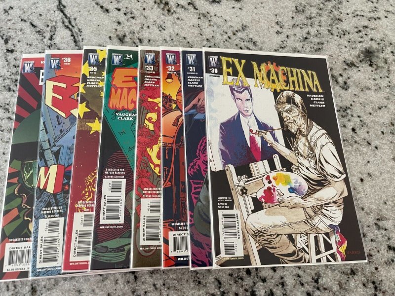 Lot Of 8 Ex Machina Wildstorm DC Comic Books # 30 31 32 33 34 35 36 Vaughan CM6 