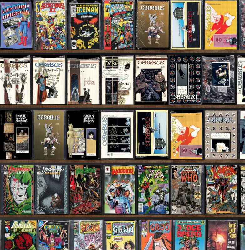 Huge Lot 160+ Comics with Cerebus, Haywire, Hercules, Deathlok, Hex & More!