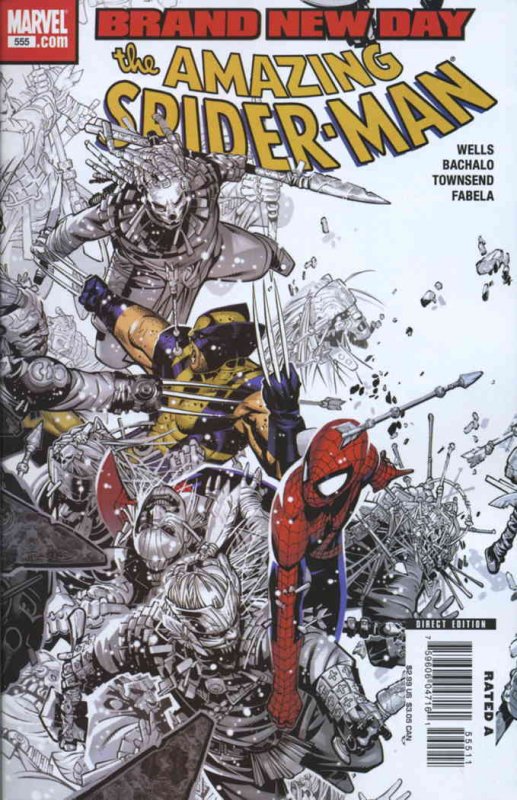 Amazing Spider-Man, The #555 VF/NM ; Marvel | Wolverine Brand New Day