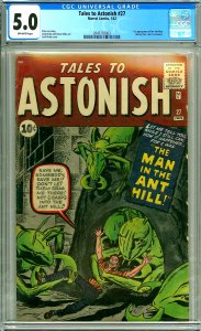 Tales to Astonish 27 CGC Graded 5.0 O/W Pages, 1st Ant-Man! 1962 Marvel