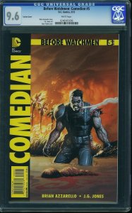 Before Watchmen: Comedian #5 Variant Cover (2013) CGC 9.6 NM+