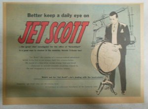 Jett Scott Promo Page by Jerry Robinson, Sheldon Stark from 1953 Half Page Size!