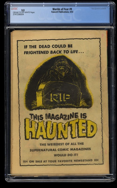 Worlds of Fear #9 CGC VG- 3.5 Cream To Off White