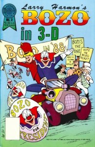 Bozo The Clown in 3-D 3D Larry Harmon's #2 Blackthorne Publishing Fall 1988 VFNM
