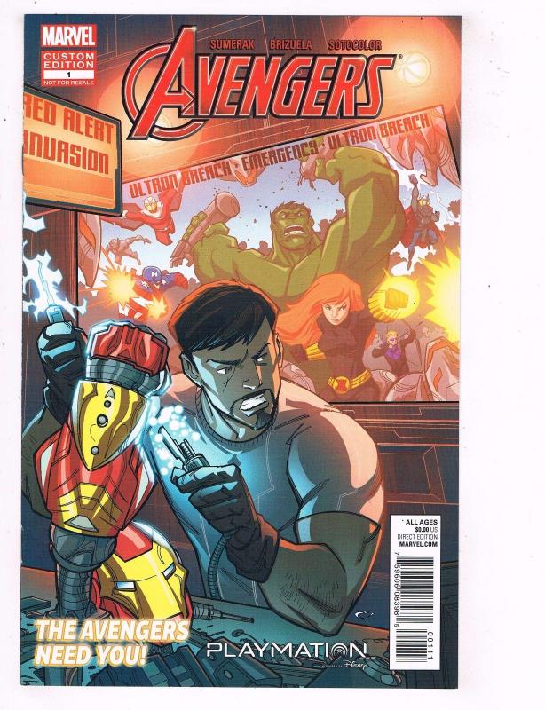 Avengers Custom Edition # 1 Playmation Variant NM Marvel Comic Book Hulk BN10