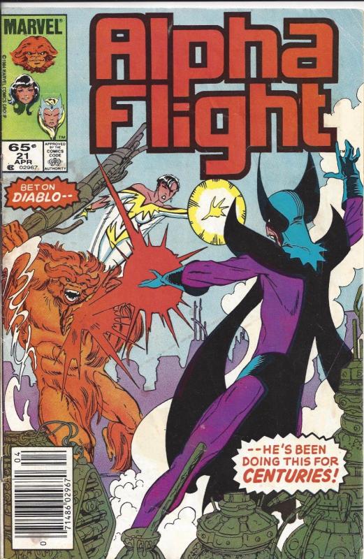 Lot of 10 Alpha Flight Marvel Comics # 21 22 23 24 25 26 27 28 29 30 BH4